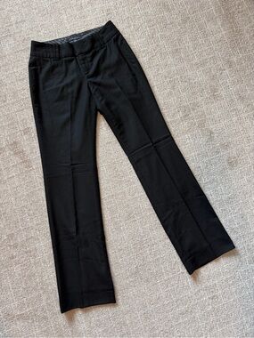 BR Black Suit Pants, Contoured Fit Lined Suit Trousers, size 0